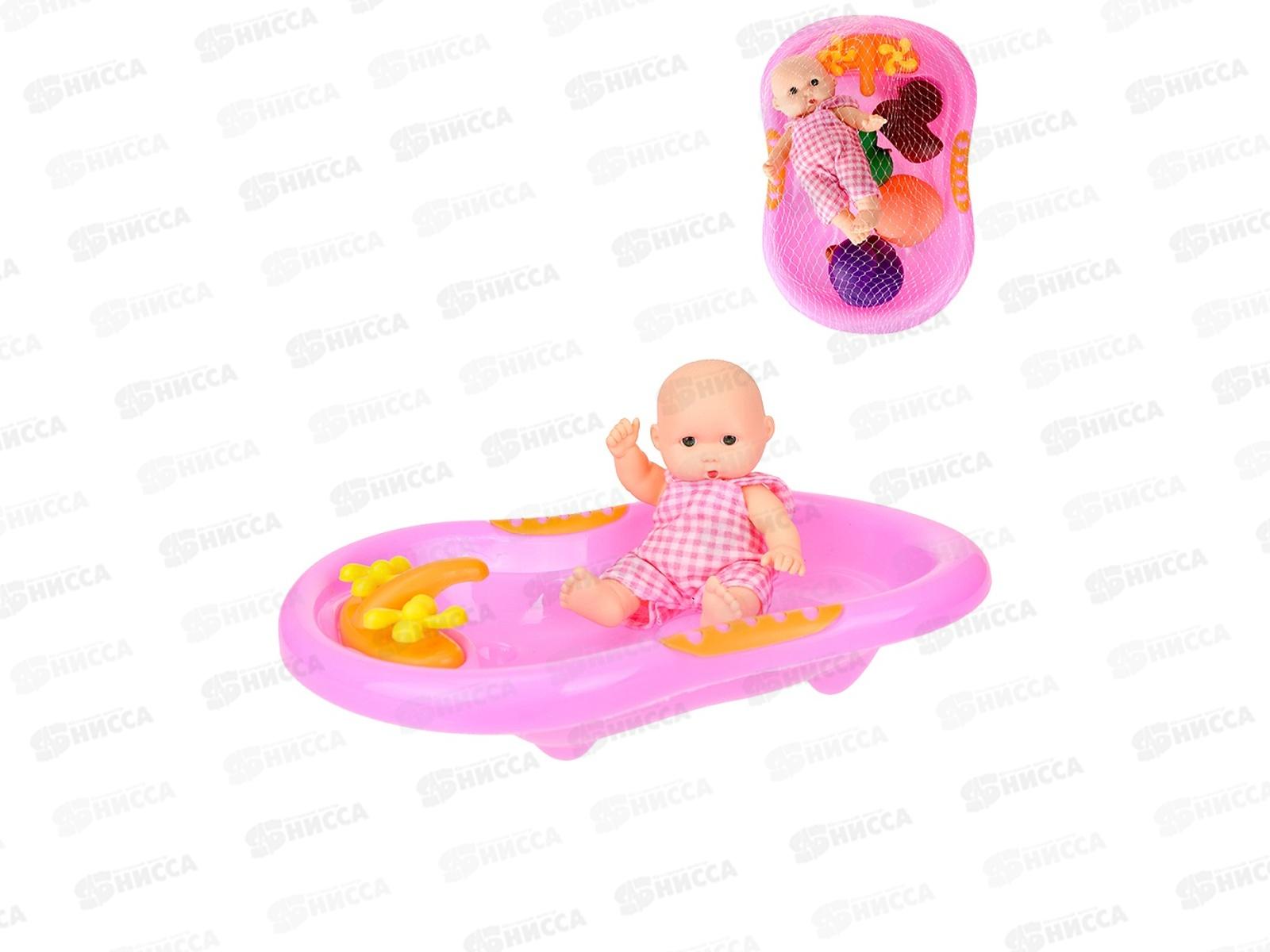 Пупс &quotВодные процедуры&quot с аксессуар., 2010999 в пакете