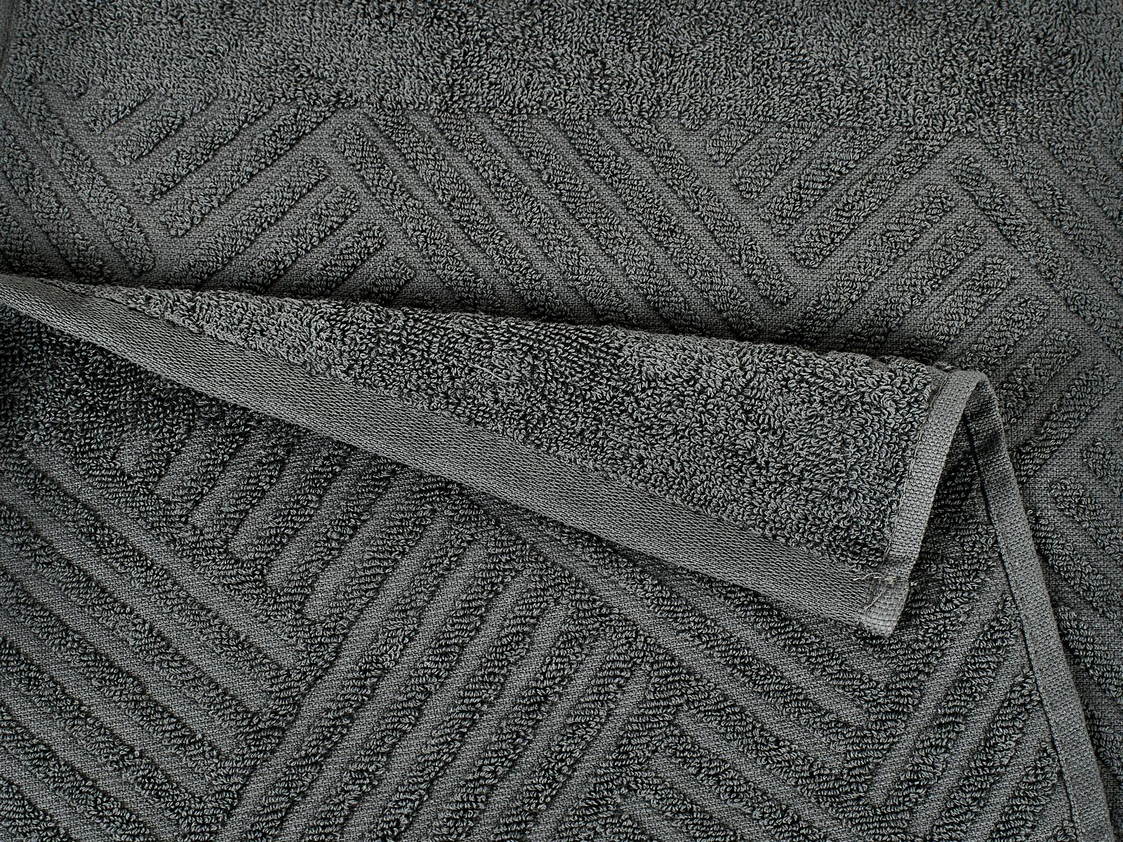 Полотенце махровое 70*130 LuxoR Брейд темно-серый