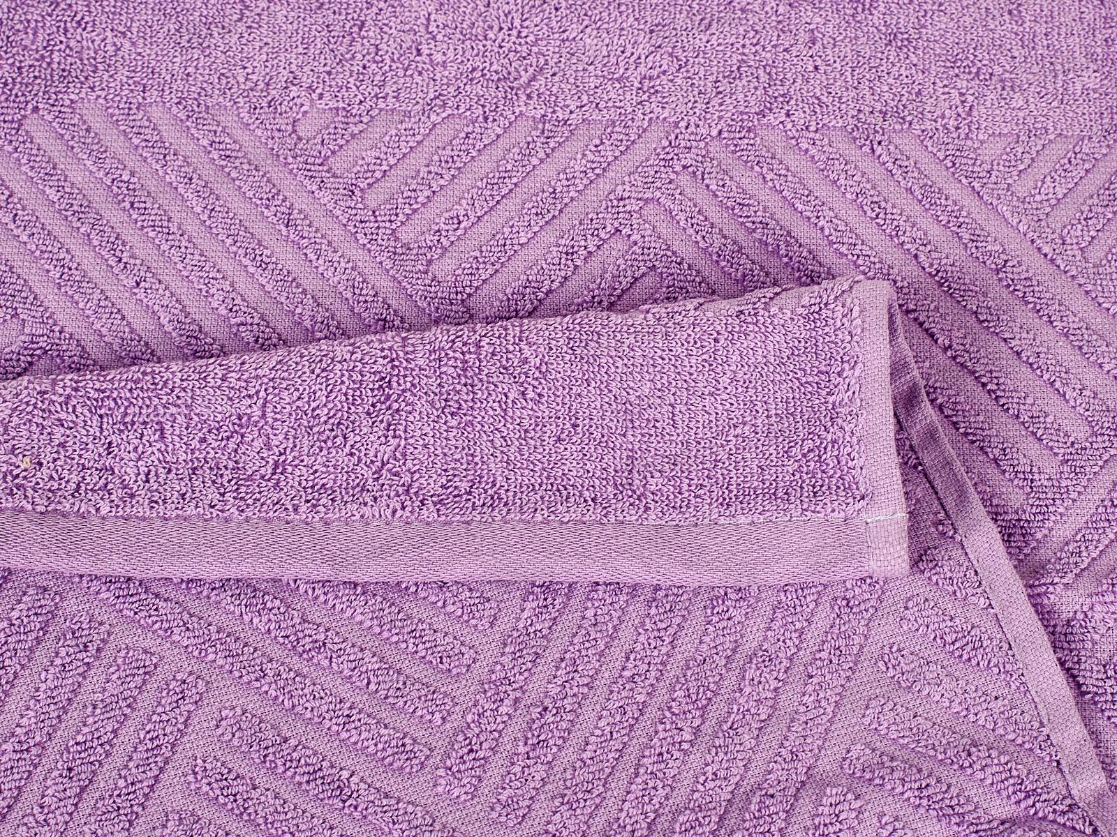 Полотенце махровое 70*130 LuxoR Брейд сиреневый