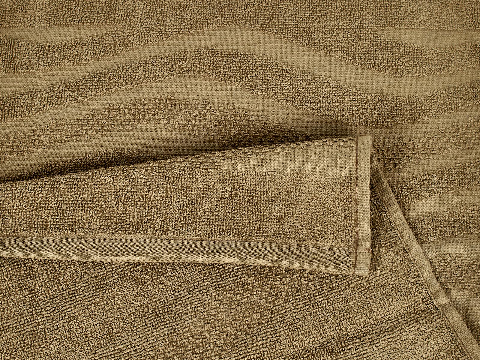 Полотенце махровое 70*130 LuxoR Волна капучино