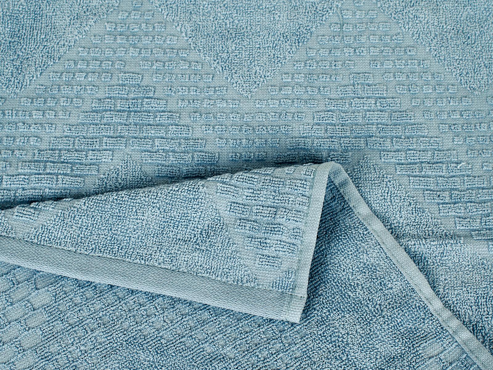 Полотенце махровое 30*60 LuxoR Рокс серо-голубой