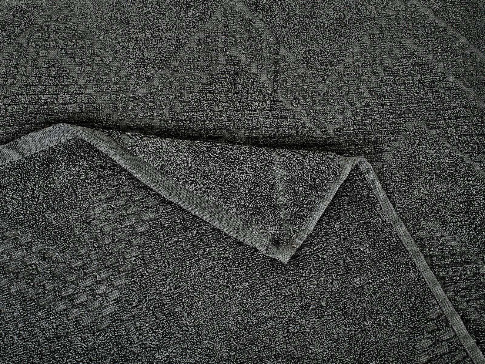 Полотенце махровое 50*90 LuxoR Рокс темно-серый