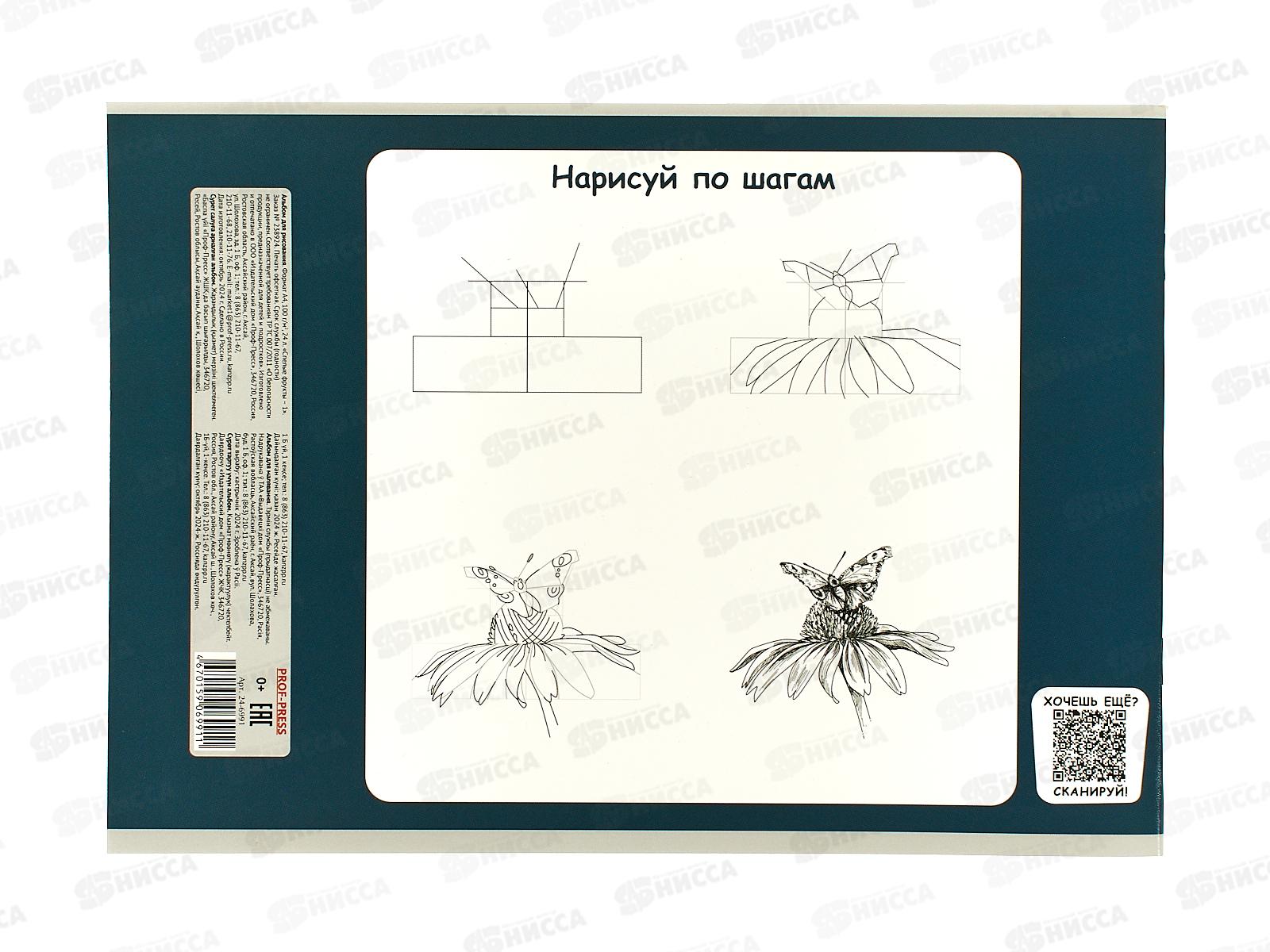 Альбом д/рис.24л ПП Спелые фрукты - 1, 24-6991  *60