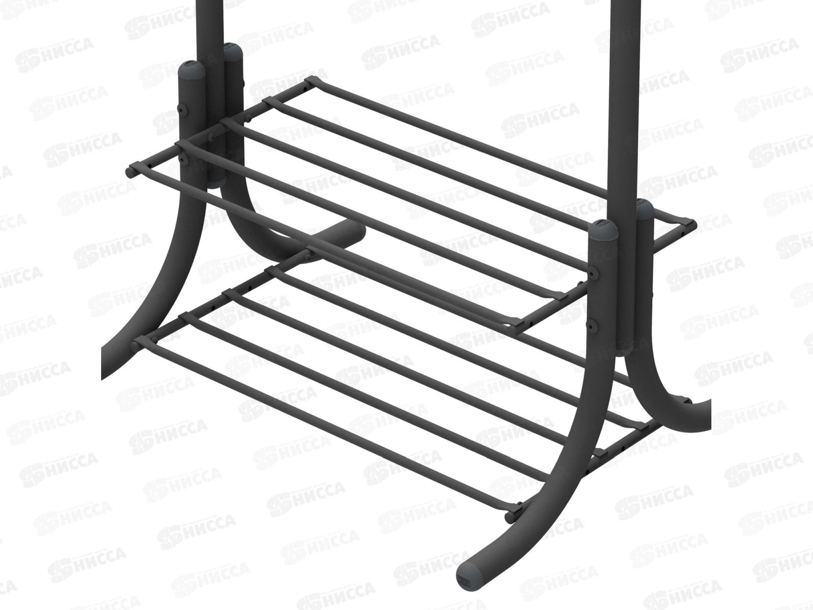 Вешалка гардеробная с полками ВГП60-8/Ч черный