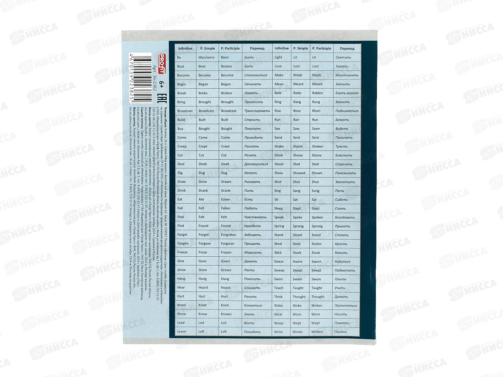 Тетрадь 36л клетка Profit &quotМир вокруг&quot Английский язык, 36-2382 *10/80