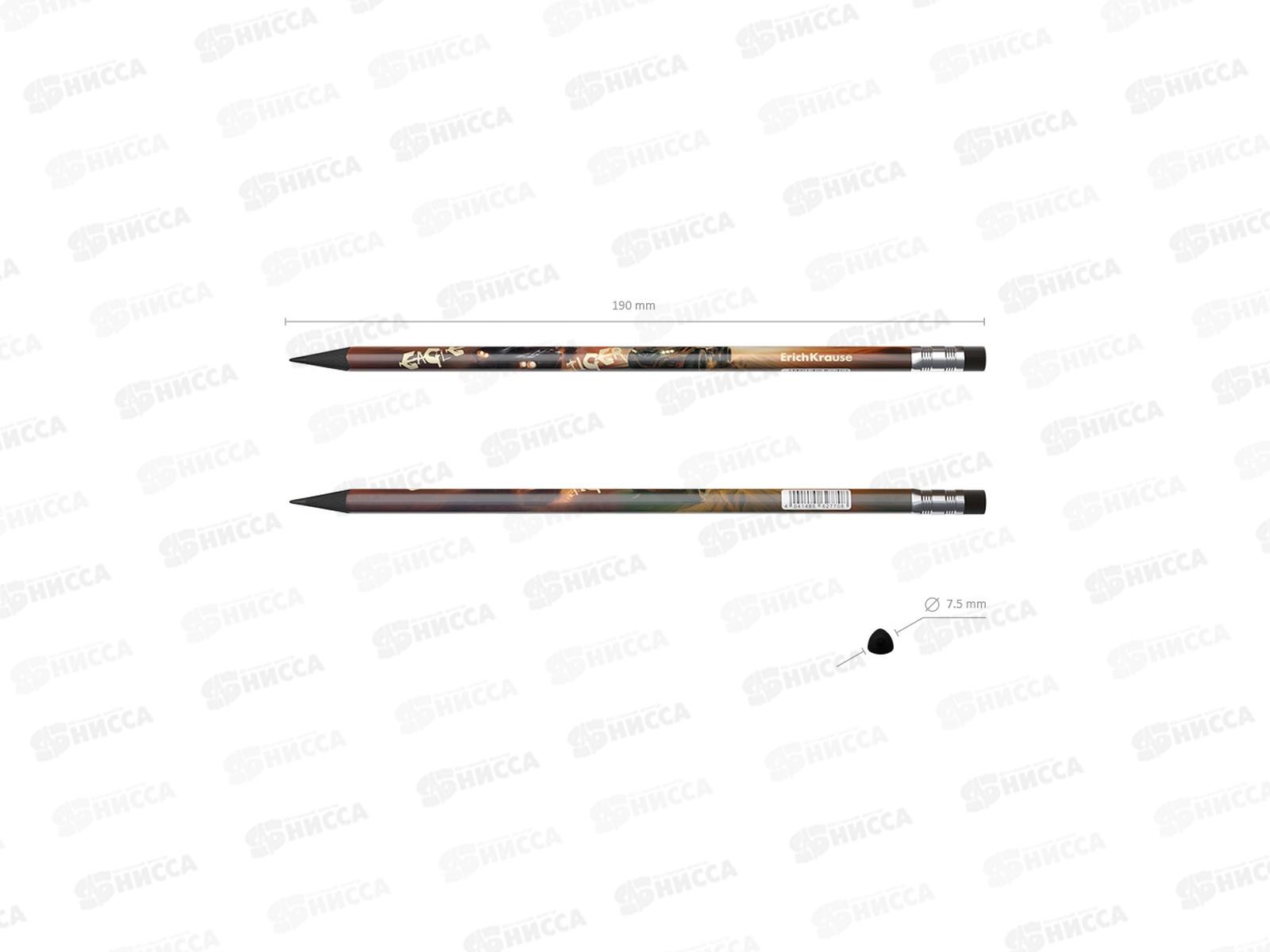 Карандаш ч/г с ласт. EК Road Beast НВ 62770 *42