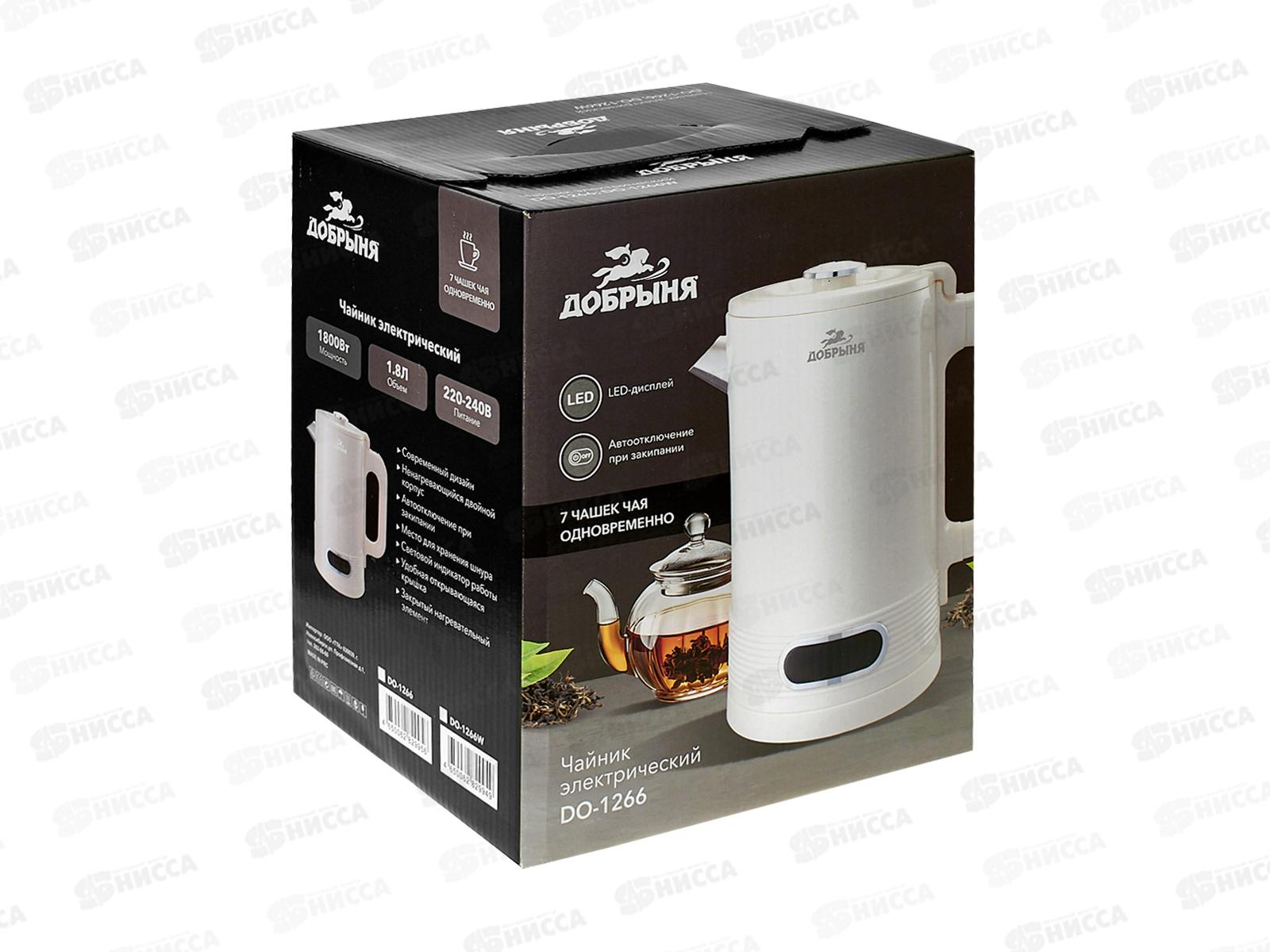 Чайник электрический DO-1266 1800Вт 1,8л пл/нжс светло-розовый