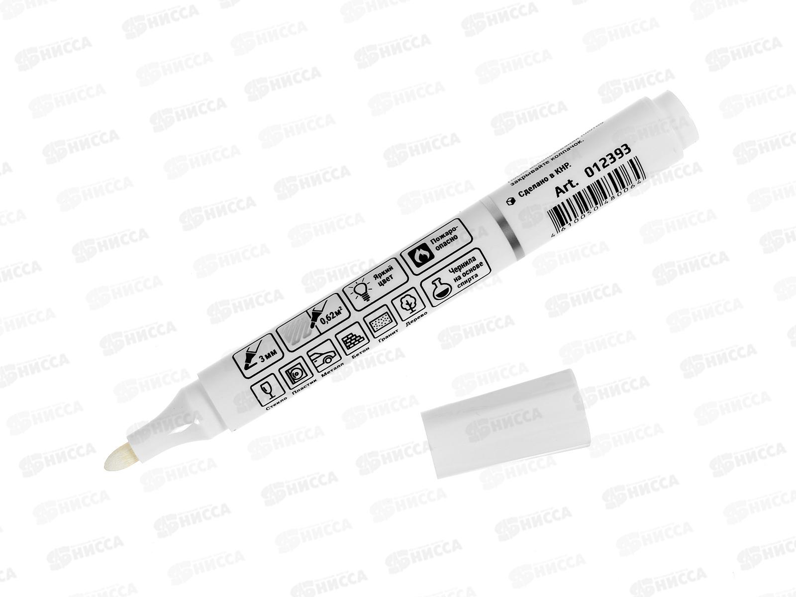 Маркер LEKON EХTRA WHITE перманентный, белый *10/60/1200