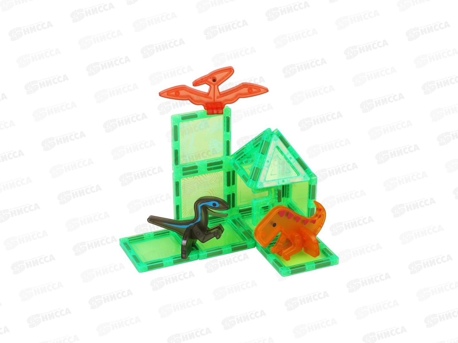 Конструктор магнитный &quotДинозавры&quot 16 деталей, 45191