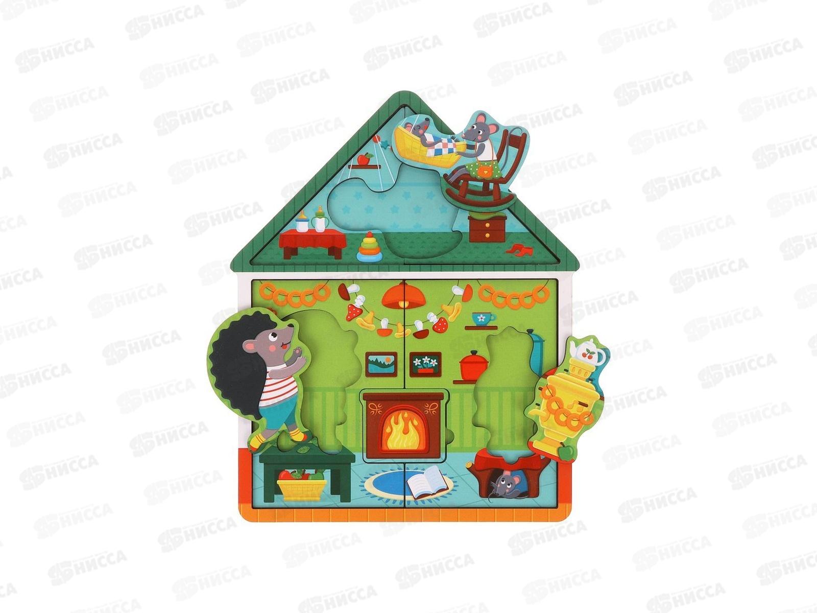 Пазл многослойный Домик Ёжа, 962214