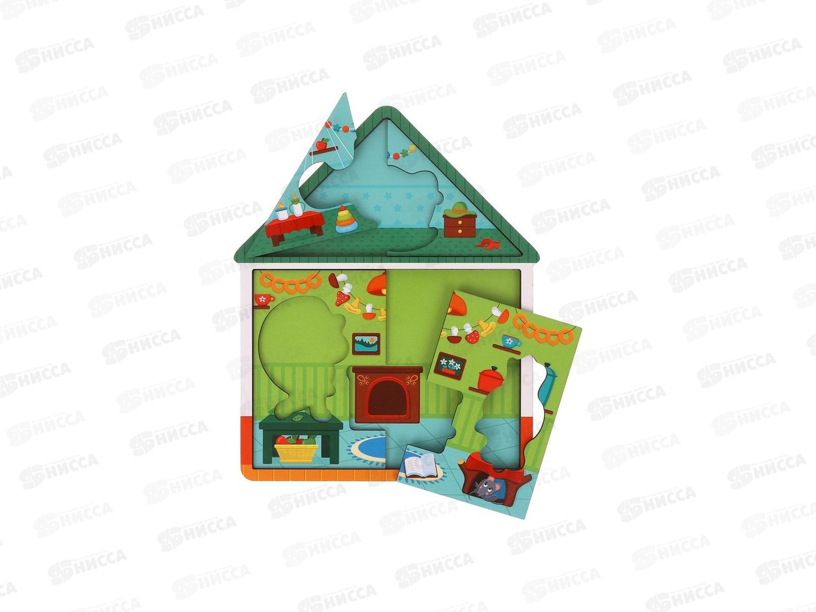 Пазл многослойный Домик Ёжа, 962214