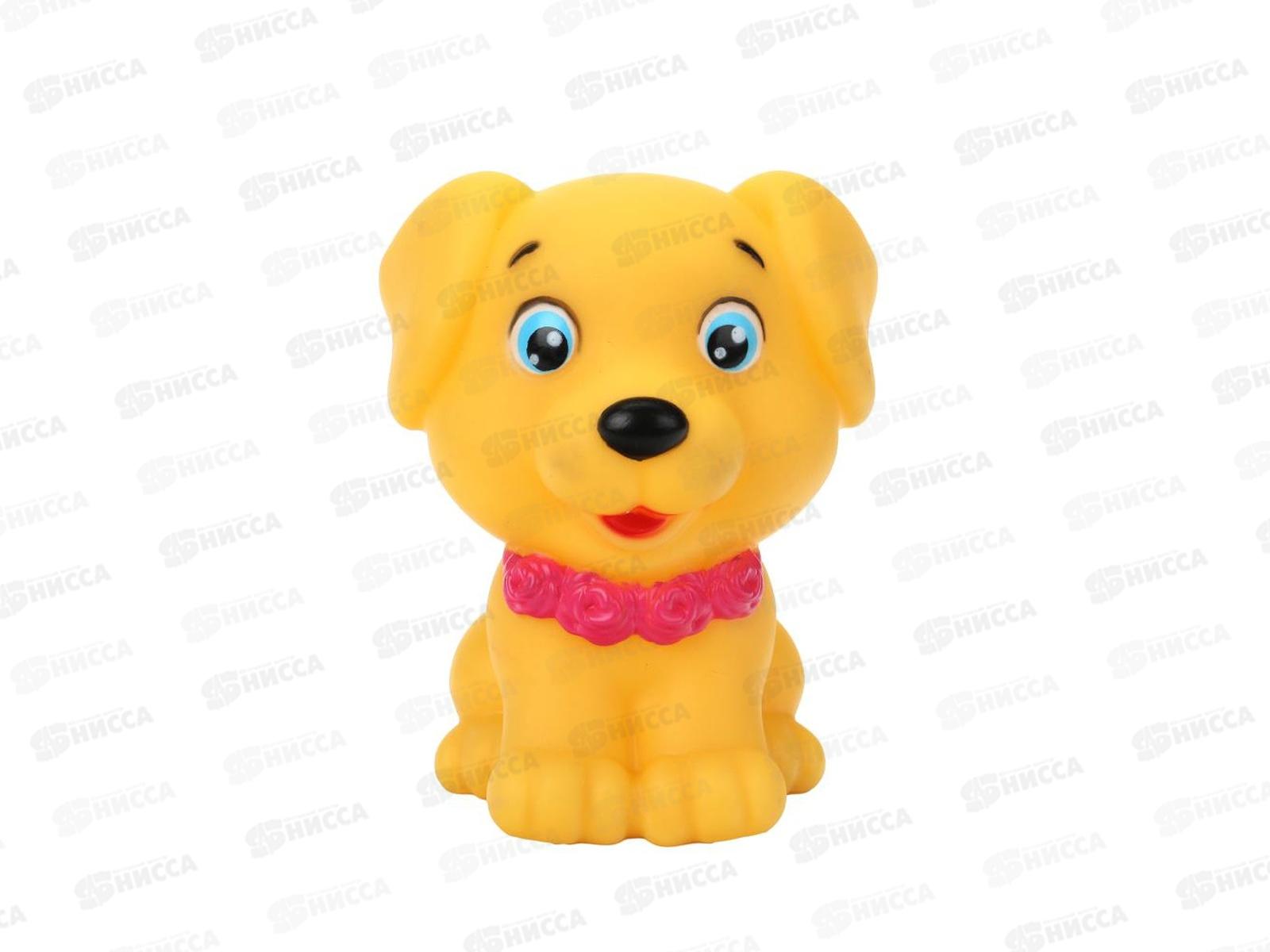 Игрушка пластизоль для ванны Собачка, YF-DOG-01 в сетке