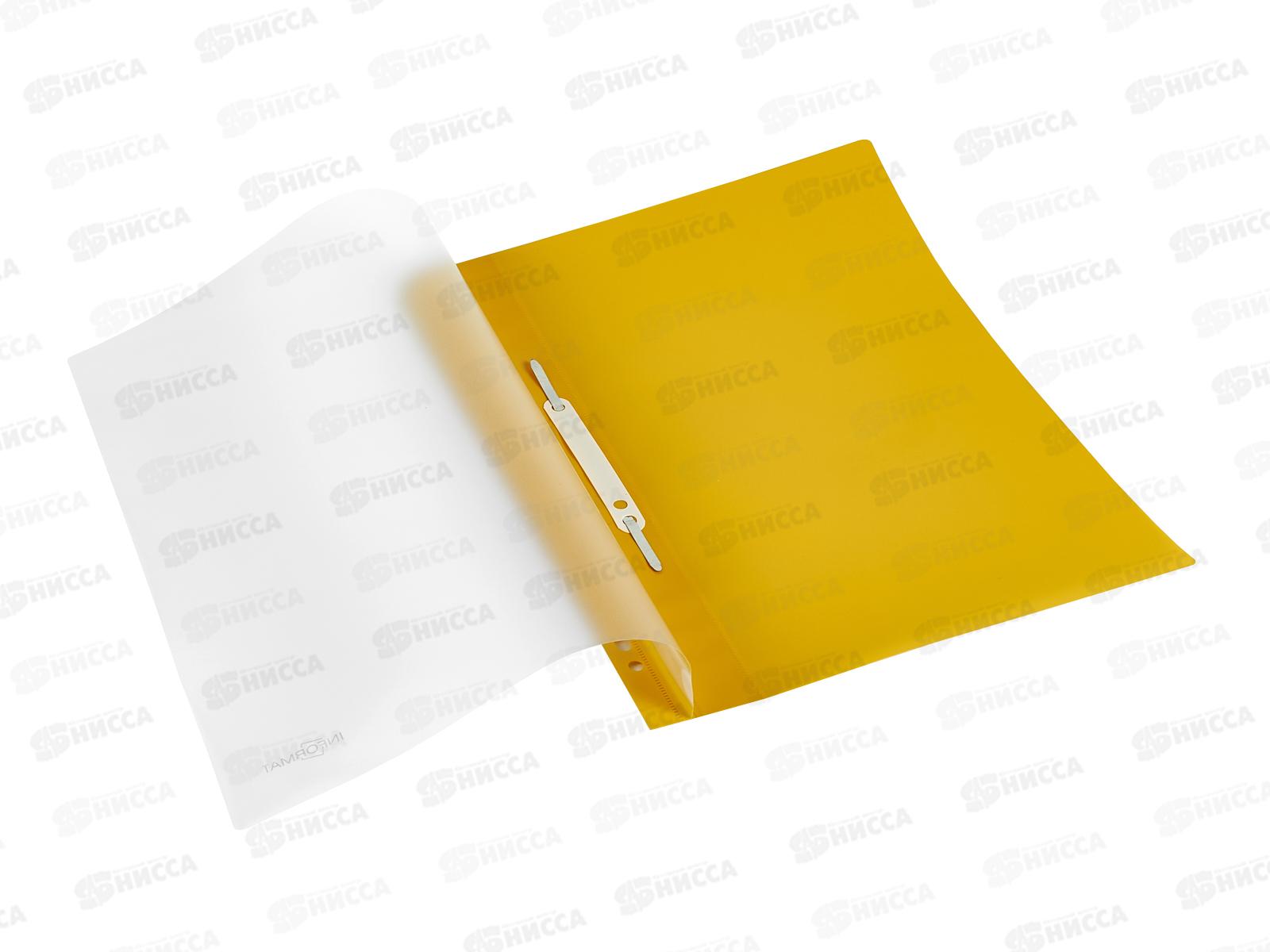 Скоросшиватель inФОРМАТ А4 желтый 180мкм, TCР4018Y  *25/400