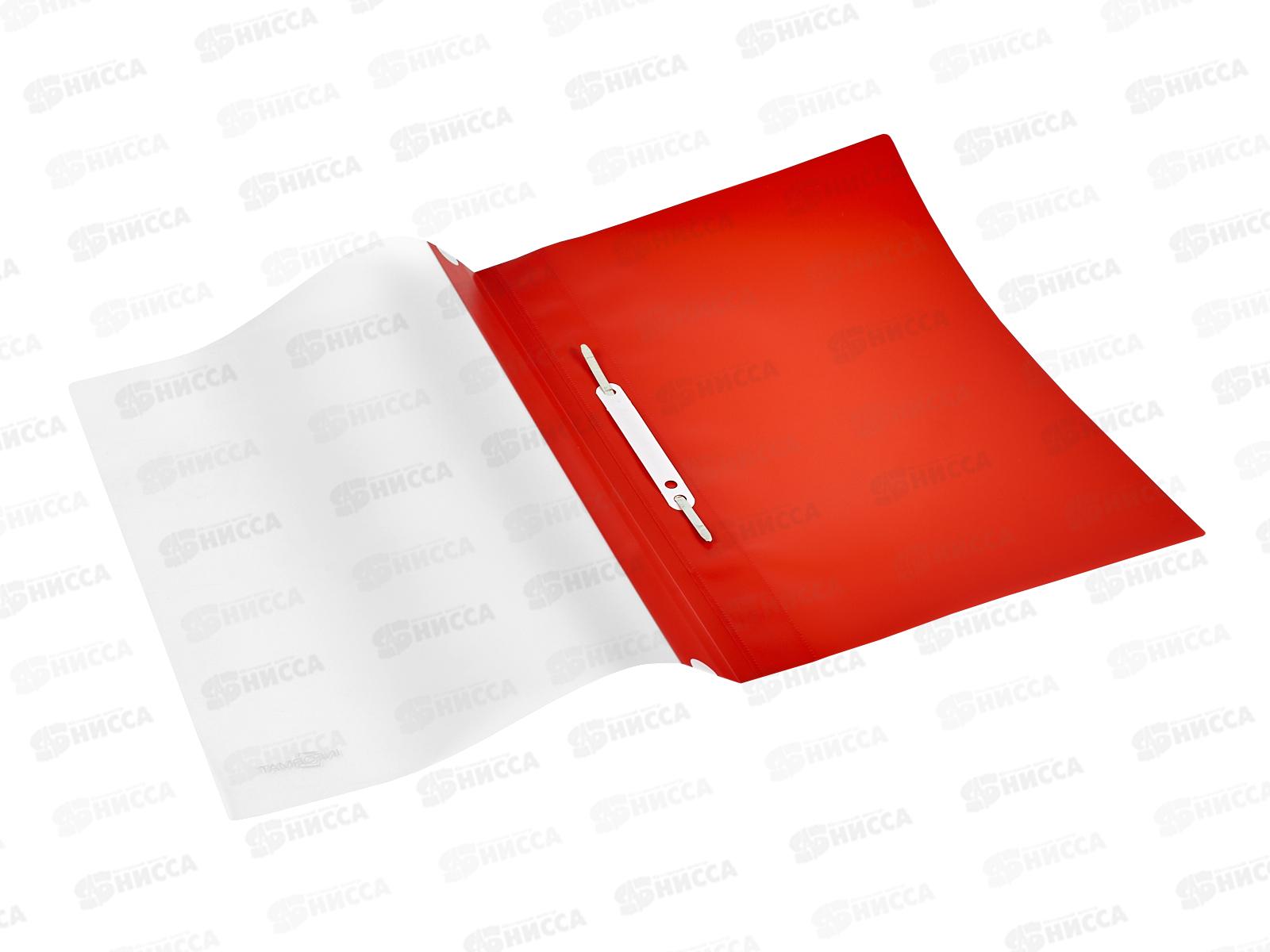 Скоросшиватель inФОРМАТ А4 красный 180мкм, карман TCР4018R  *25/400