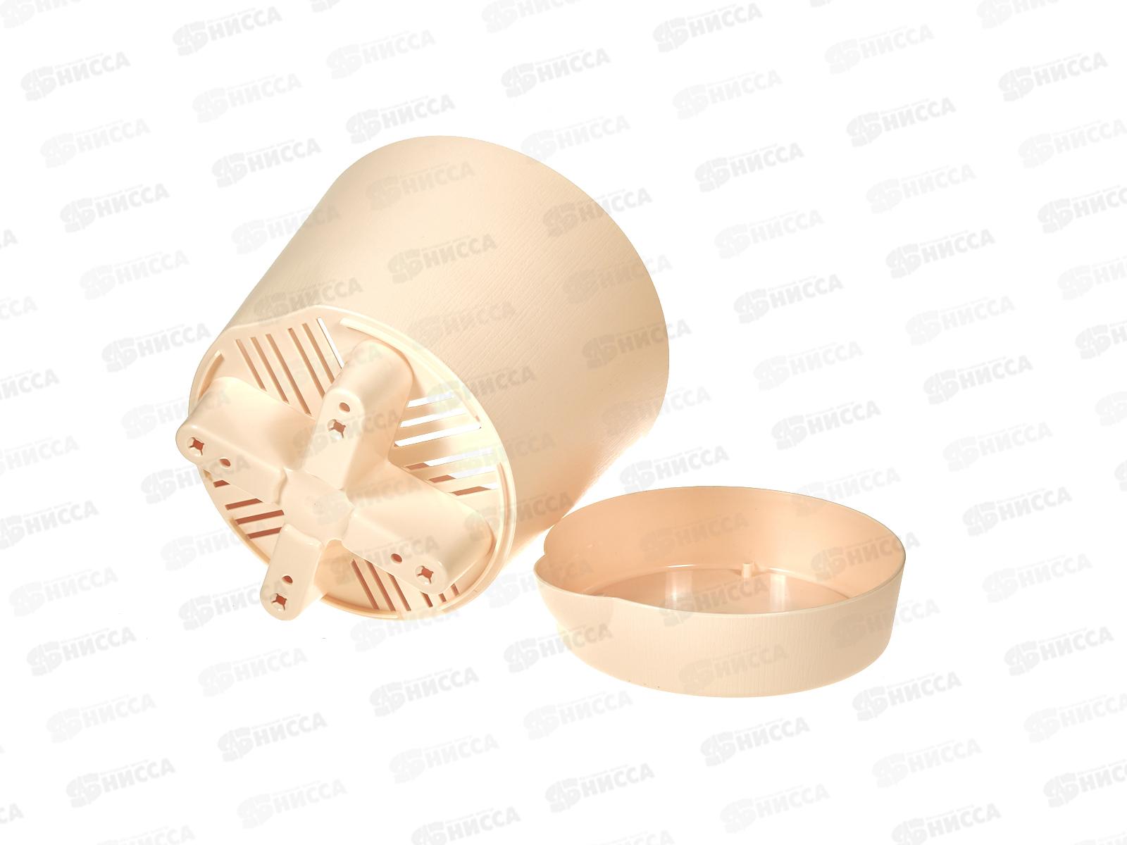 Горшок д/цв. с поддоном 3,6л бежевый ИНТ*20