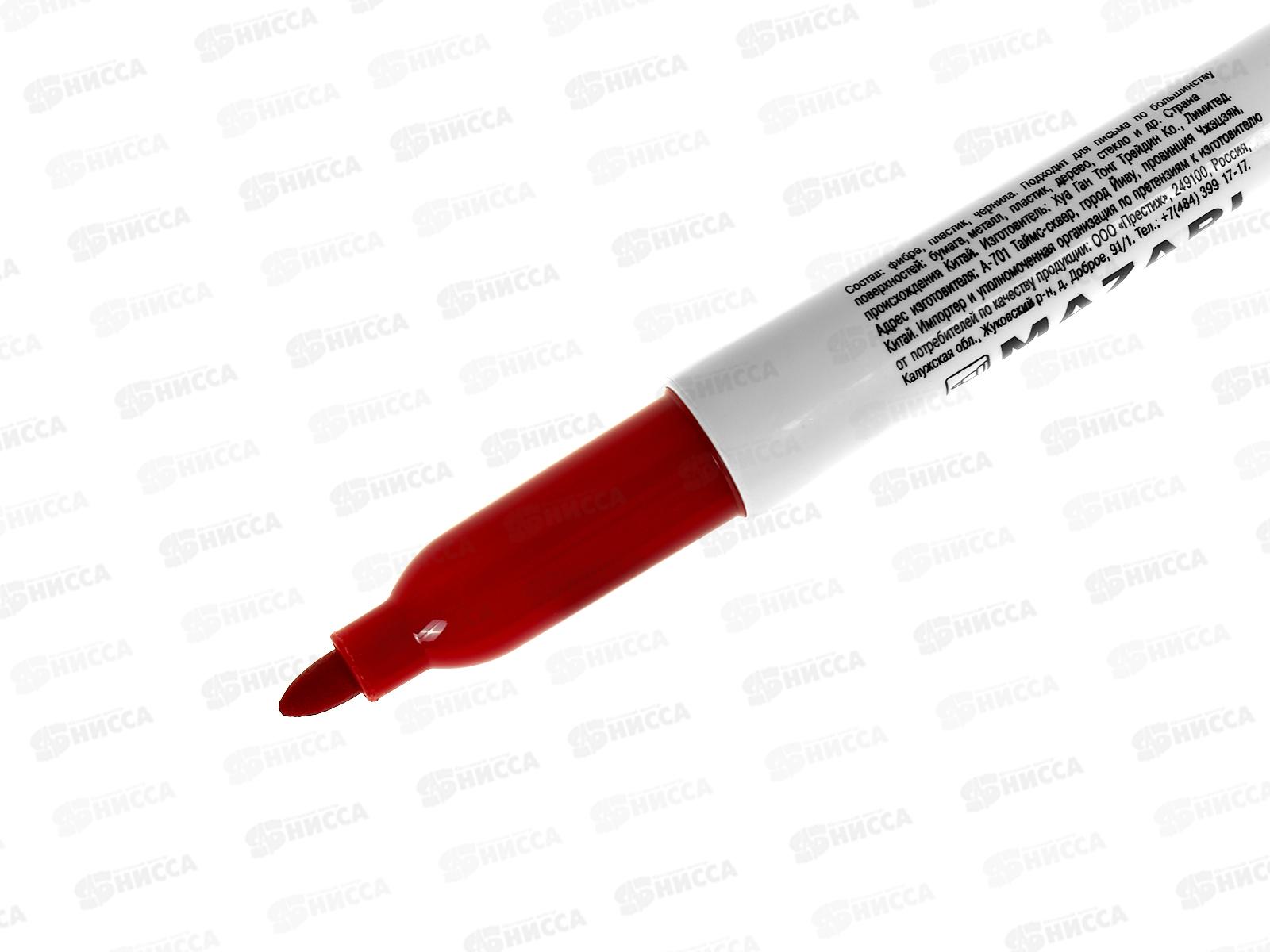 Маркер MAZARI Harmony перм., красный, 2мм., M-5001-72 *12/240