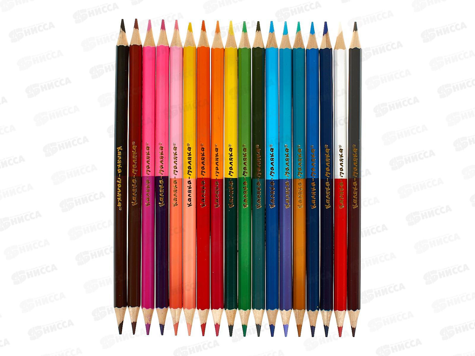 Карандаши двухцв. Каляка-Маляка  18шт/36цв., КДКМ36 *12/120