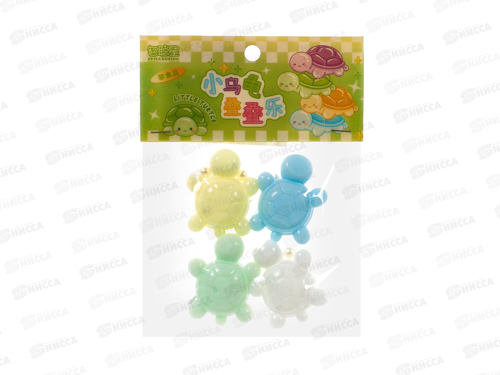 Антистресс-Сквиш №19-36 &quotНабор Черепашек мини-4шт&quot 4см пакет  *12