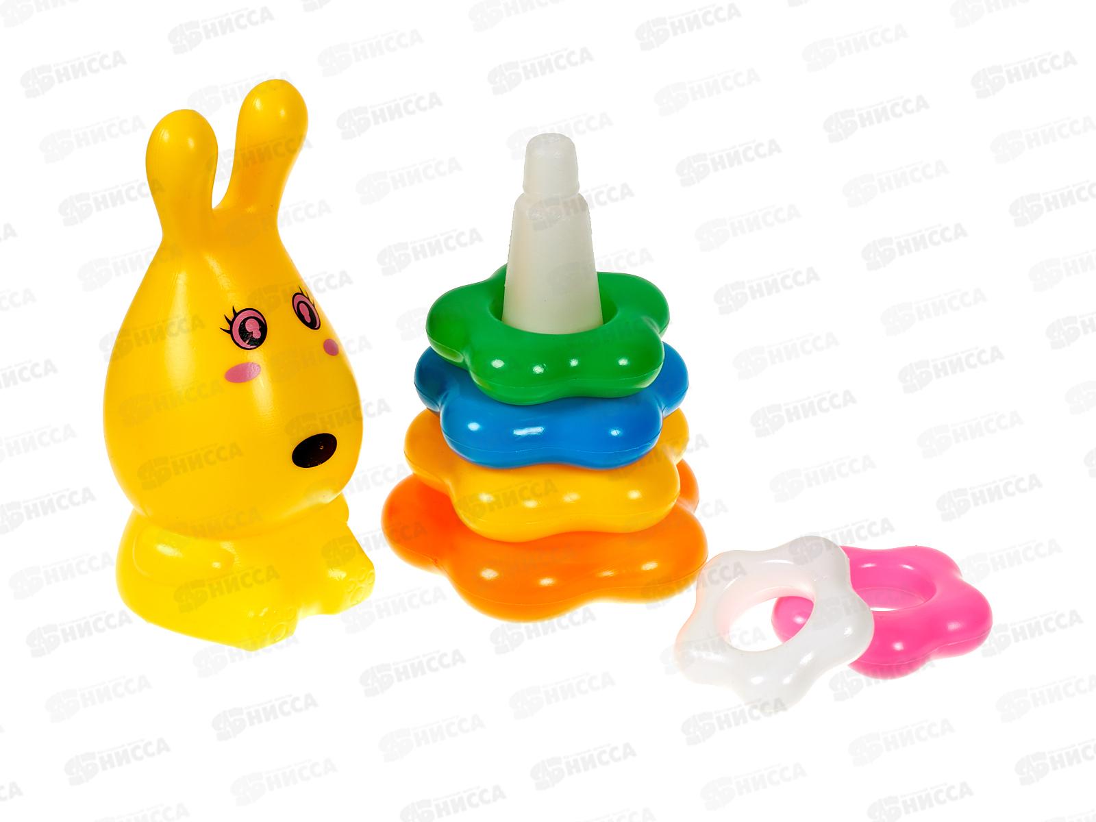 Пирамидка №242, 6 колец &quotУшастик&quot сетка 31*10*10