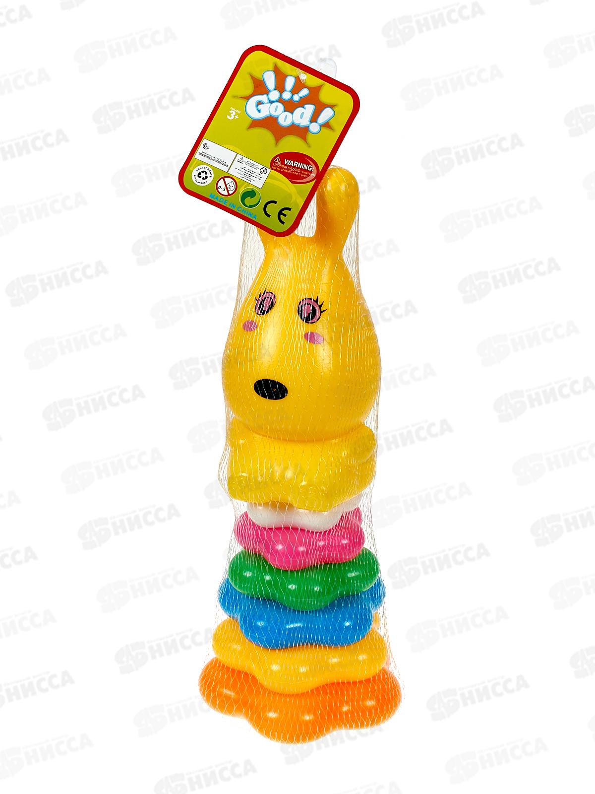 Пирамидка №242, 6 колец &quotУшастик&quot сетка 31*10*10