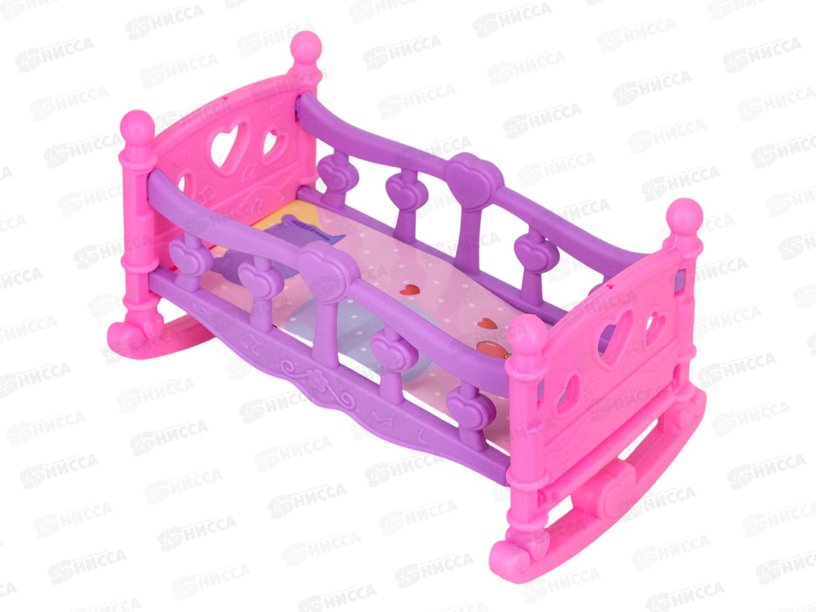 Пупс Miss Kapriz МК2408К-С 21см с кроваткой, FCJ1255248 в пакете