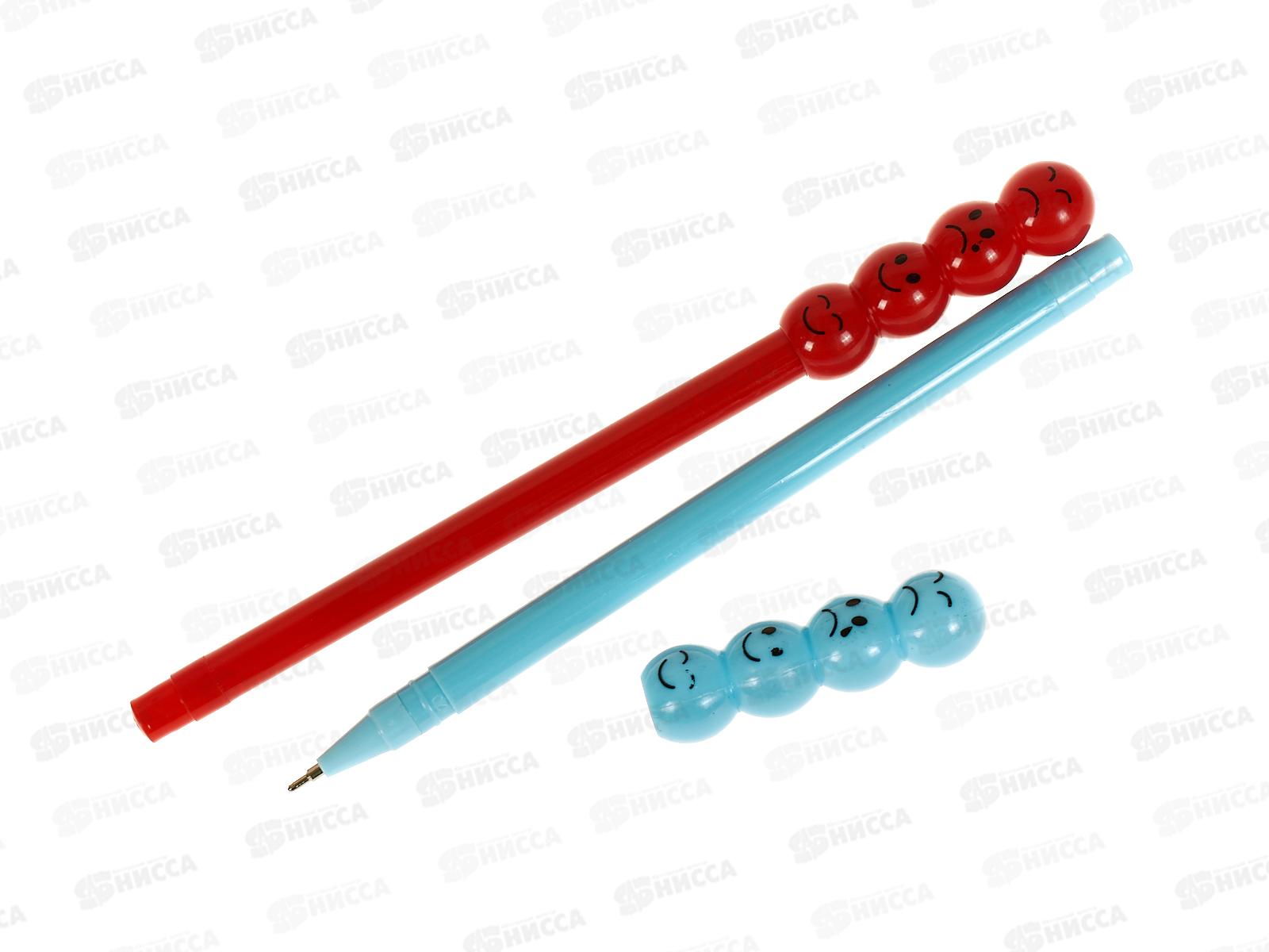 Ручки шар. Alingar 12цв,Смайл.,AL12417*12