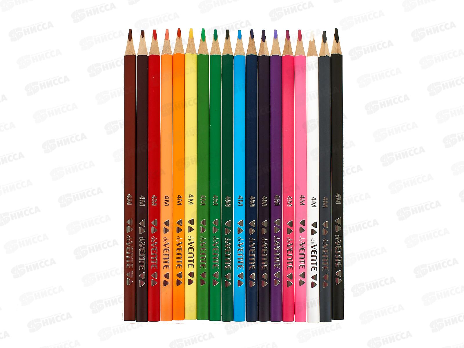 Карандаши 18цв deVente Triolino Ultra трехгр. к/у  5023915 *8/160