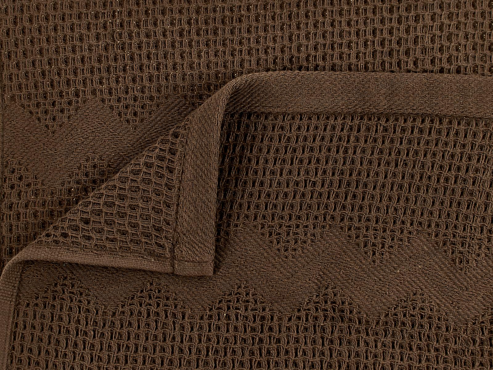 Полотенце вафельное 30*50 05-020 темно-коричневый