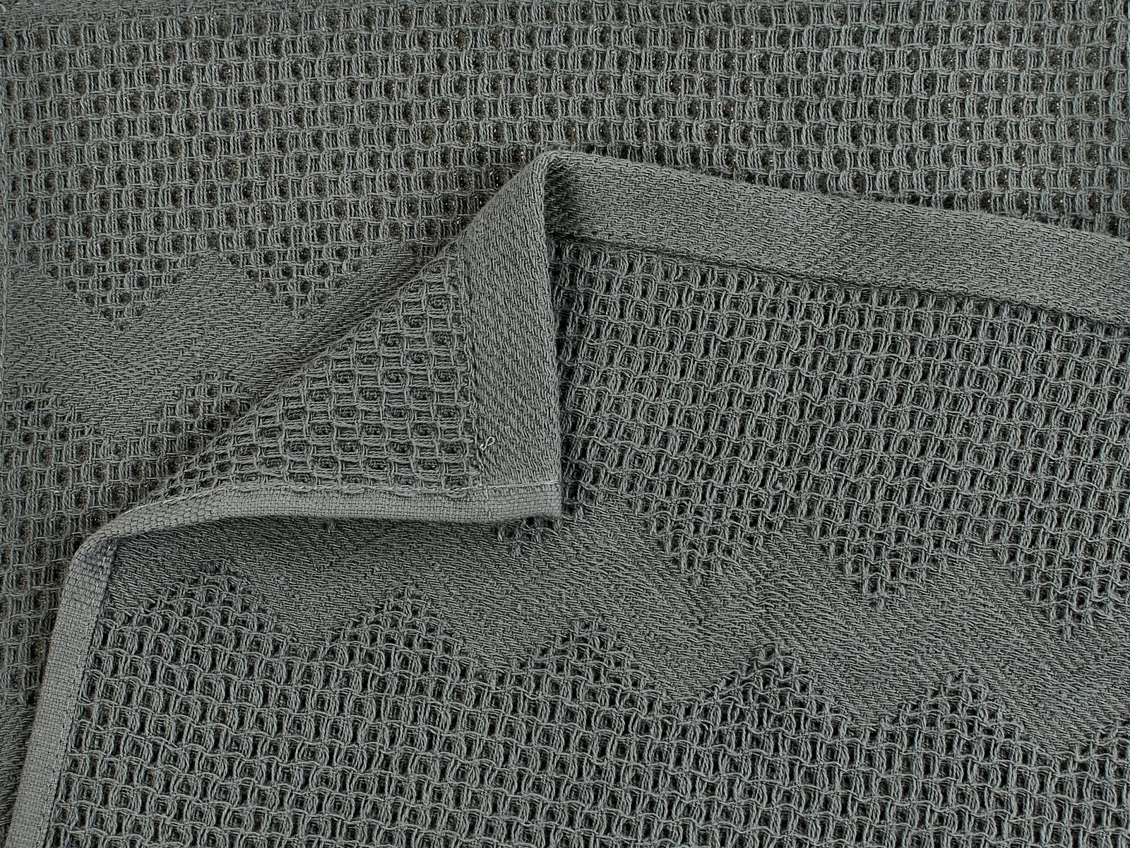 Полотенце вафельное 30*50 05-068 серый