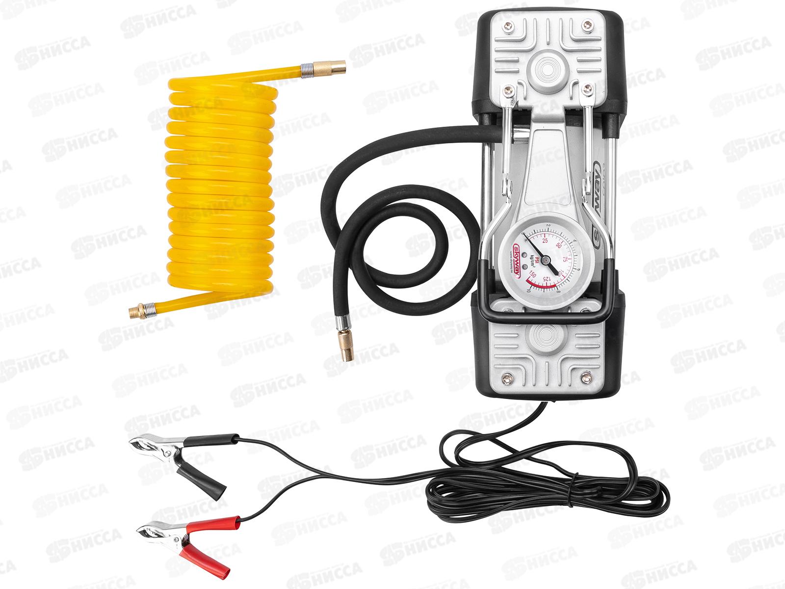 Компрессор авто мет. 60 л/мин 2х порш с крокод Союз 10АТМ в кейсе