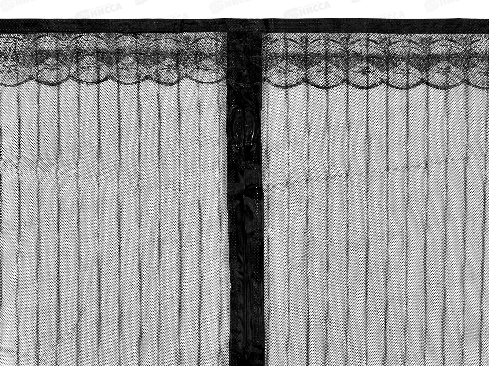 Занавес от насекомых 100х210см магниты черная RK-4707 *10/60