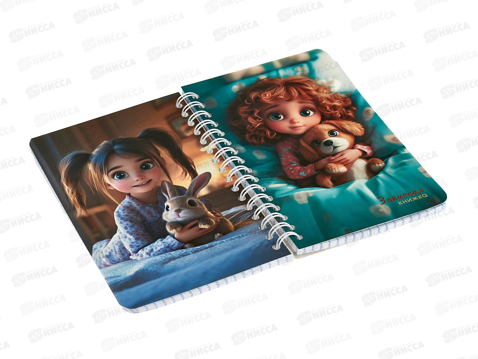 Записн.книжка-перевертыш  Апплика А6, Девочки и зв  80л., С1226-65 *24