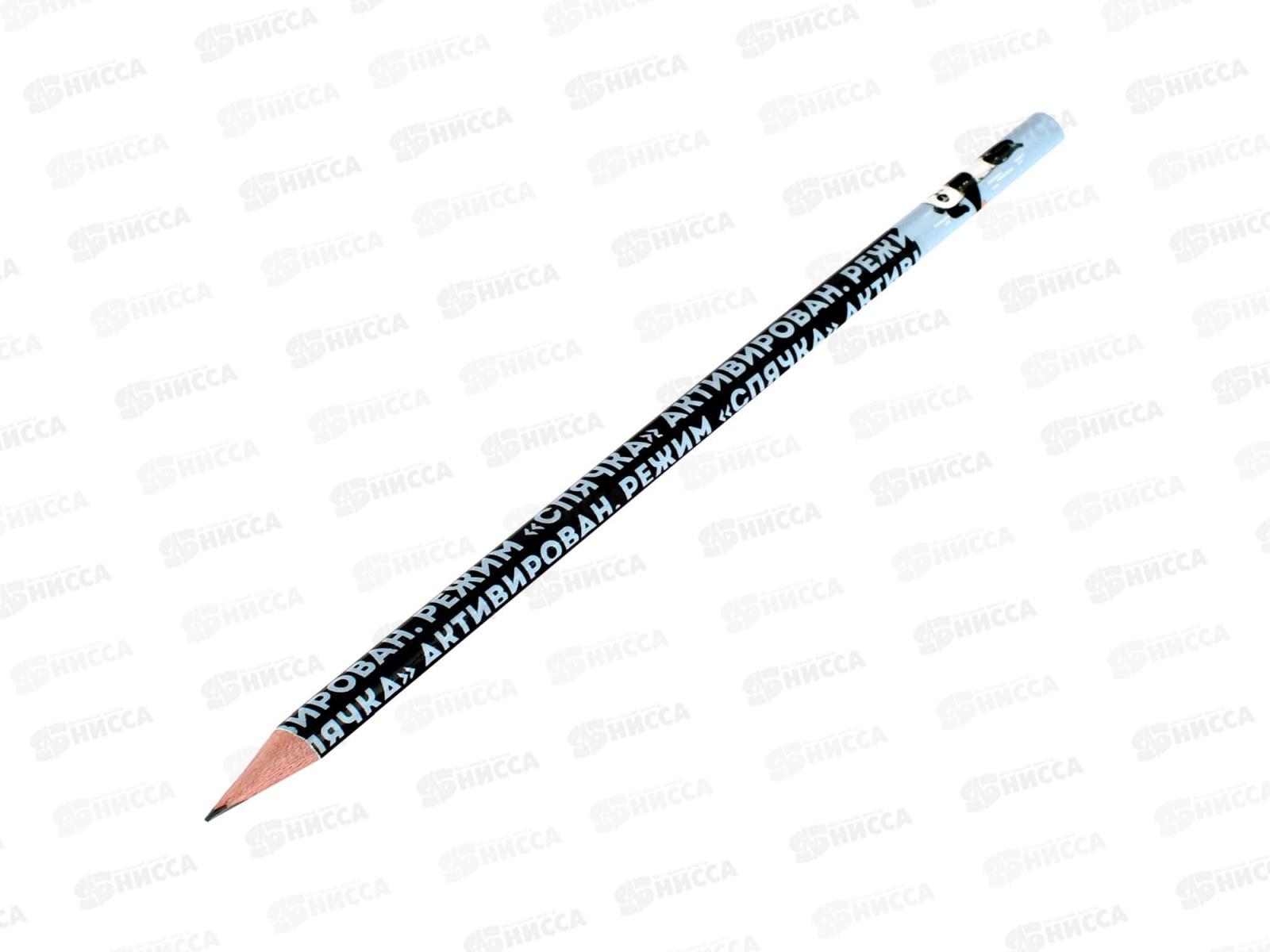 Карандаш ч/г ФЕН Герои с характером HB дерев., кругл. 70078 *36