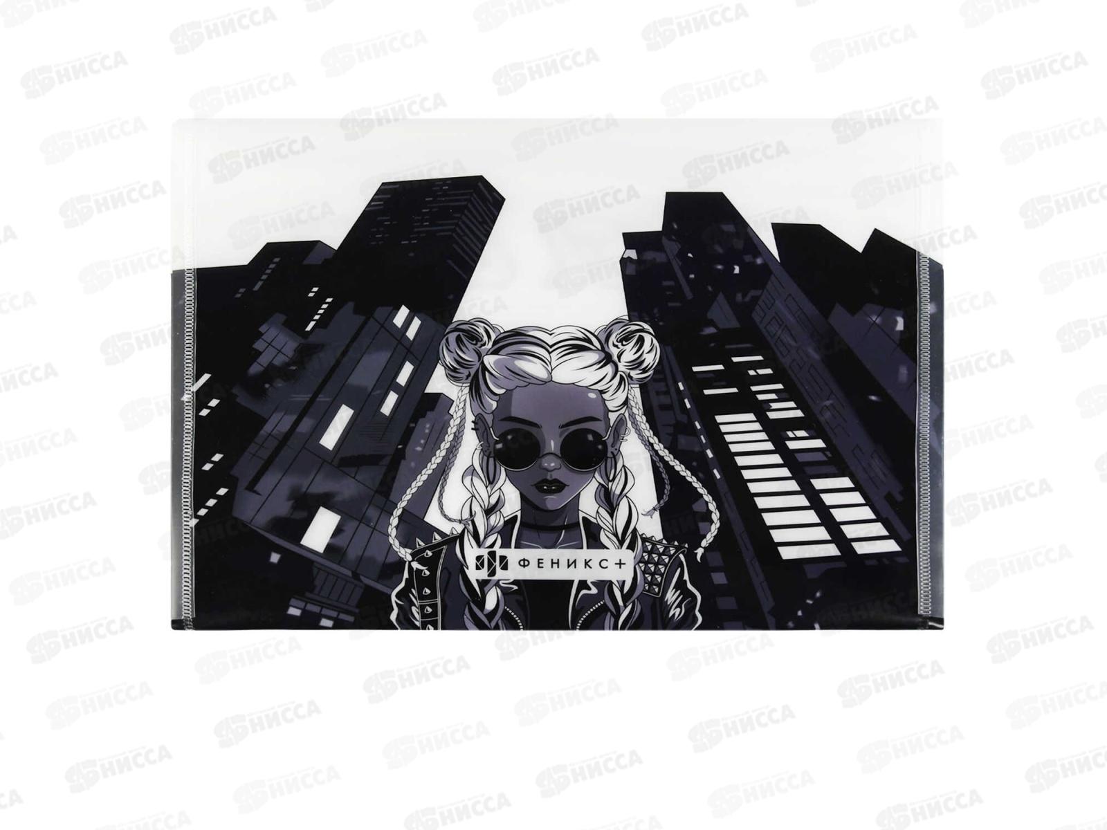 Папка д/тетр. ФЕН А4 Девушка с косами  1 отд. 69011 *12