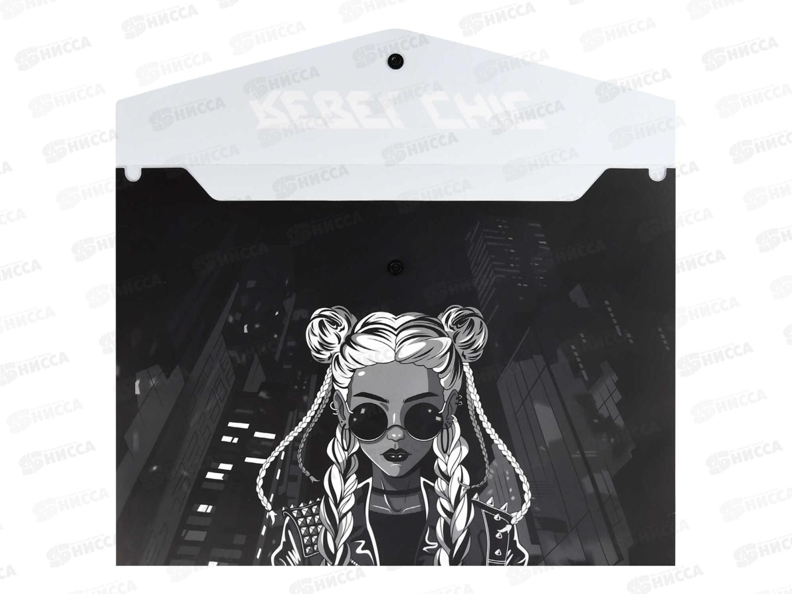 Папка д/тетр. ФЕН А4 Девушка с косами  1 отд. 69302 *12