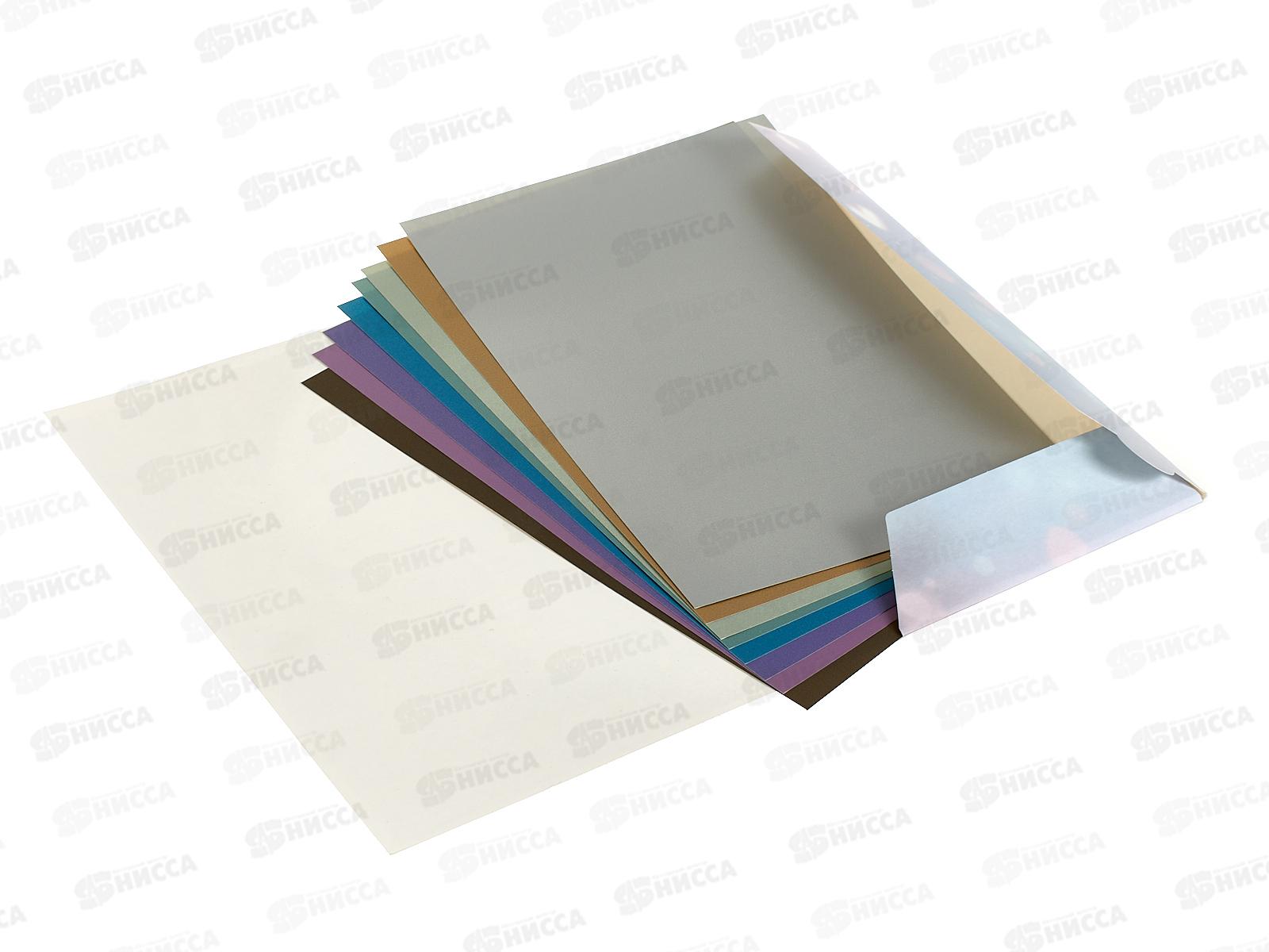 Цветной карт. ФЕН А4  8л перламутр. Девочка с бабл-ти 69979 *40