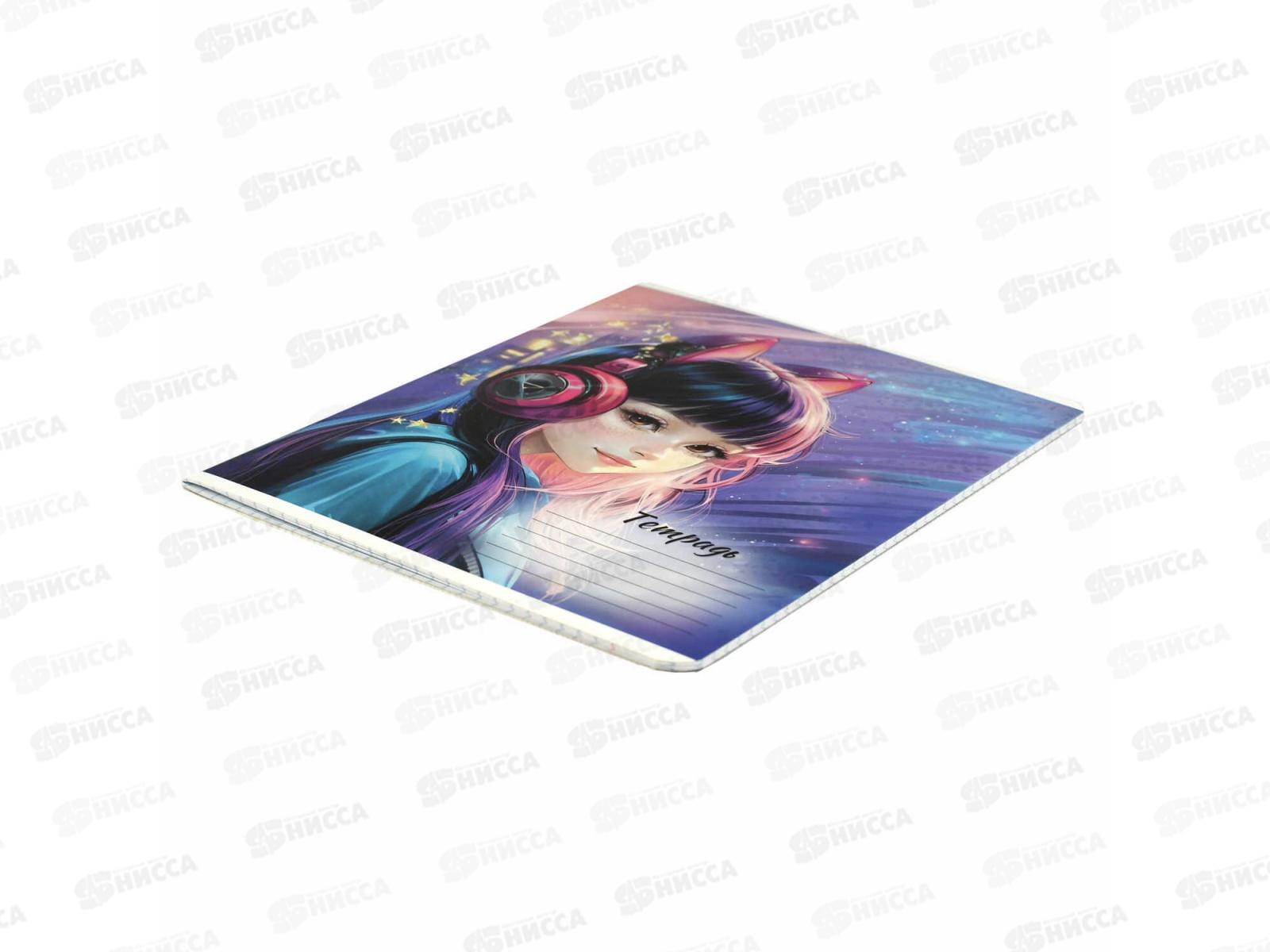 Тетрадь 18л кл. ФЕН Очаровательные девочки, офс., выб.УФ, 68531 *20/160