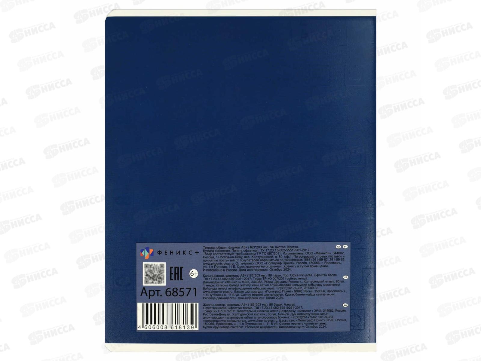 Тетрадь 96л кл. ФЕН Профайл, мел.картон, ассорти 68571 *5