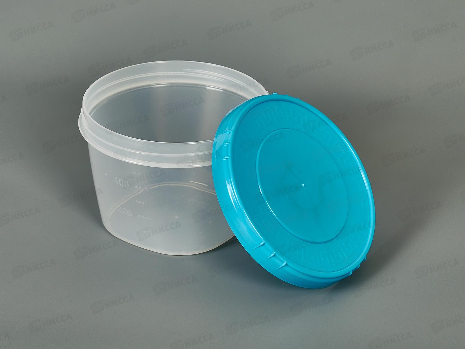 Емкость (Банка) 750мл крышка голубая  *50