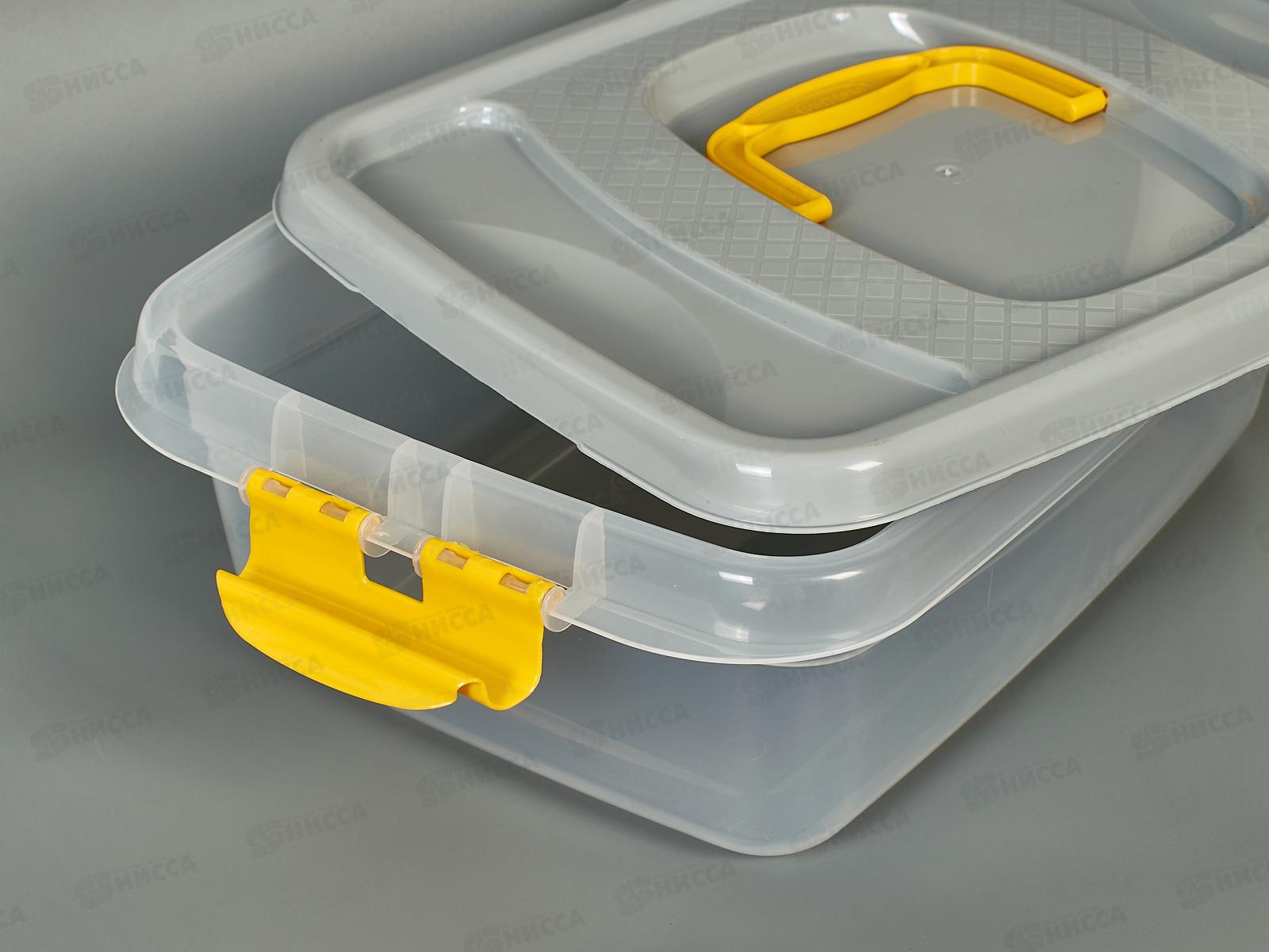 Контейнер д/пищ.продуктов 8л серый *13  ИНТ