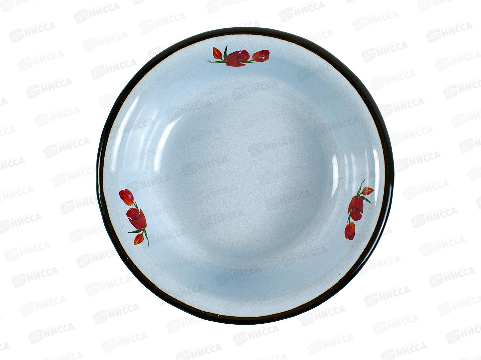 Миска 0,9л декор серо-голубая С0306.СГ *30