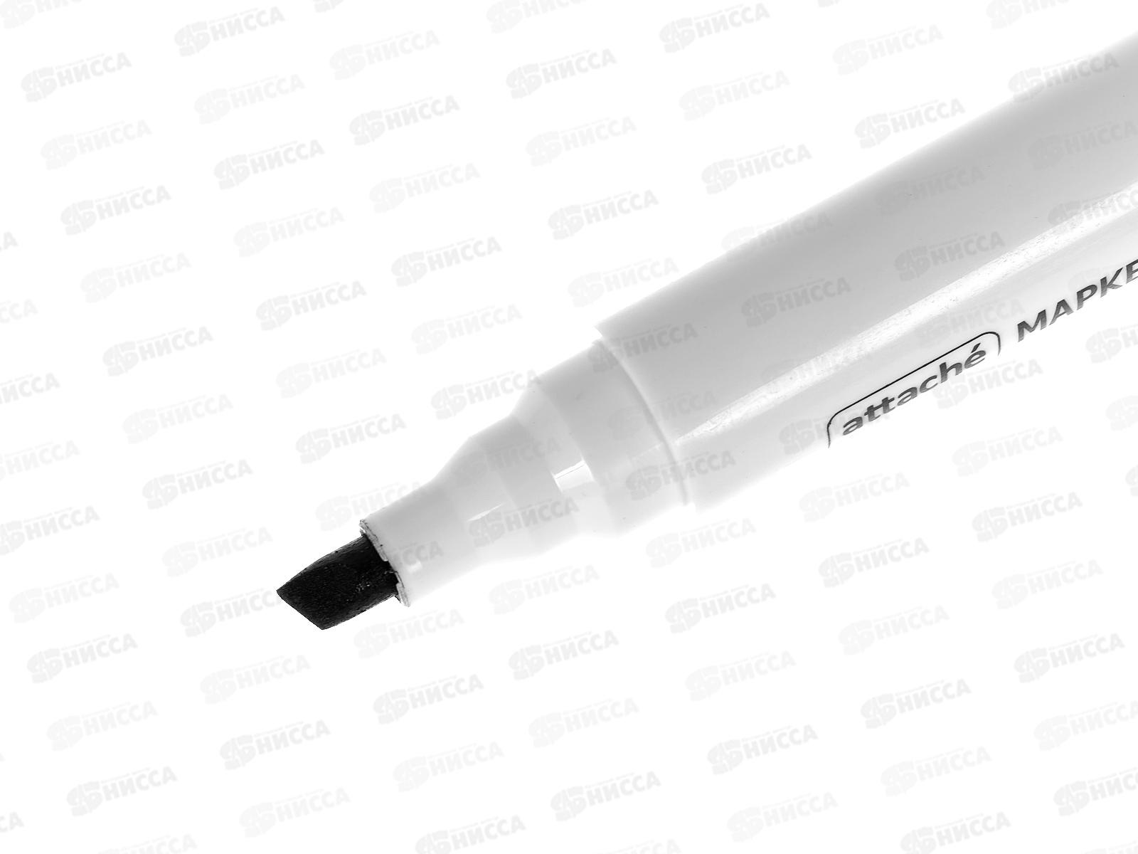 Маркер ATTACHE черн 1,5-3мм., скошенный. 916459 *12/144