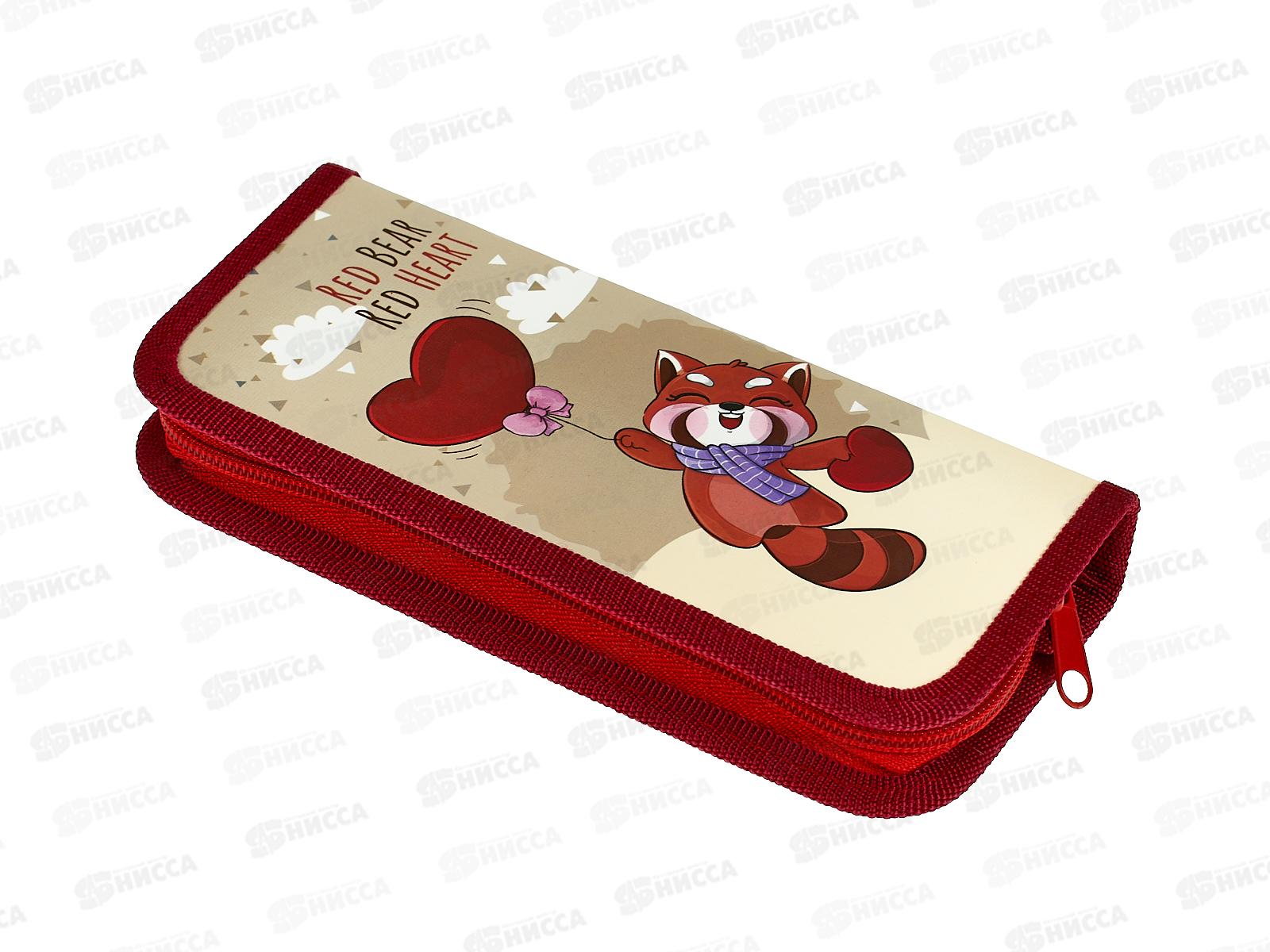 Пенал Lamark Красная панда 1отд., 60*195*25мм на молнии 0057 *24