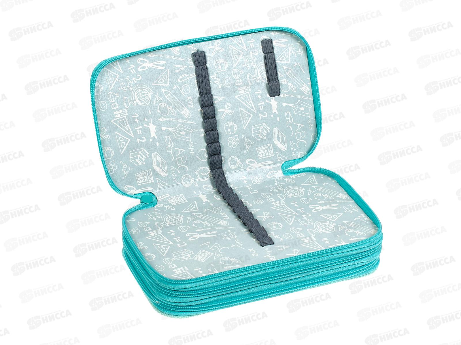 Пенал Lamark Sweet bouquet 3отд.,125*205*55мм. три молнии 0063 *24