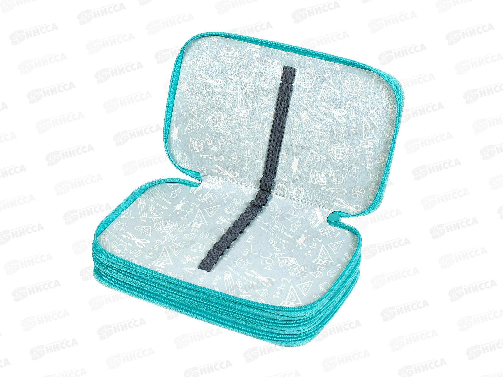 Пенал Lamark Sweet bouquet 3отд.,125*205*55мм. три молнии 0063 *24