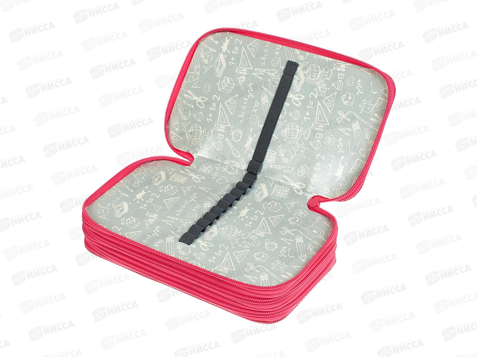 Пенал Lamark Милашка 3отд., 125*205*55мм три молнии 0063 *24