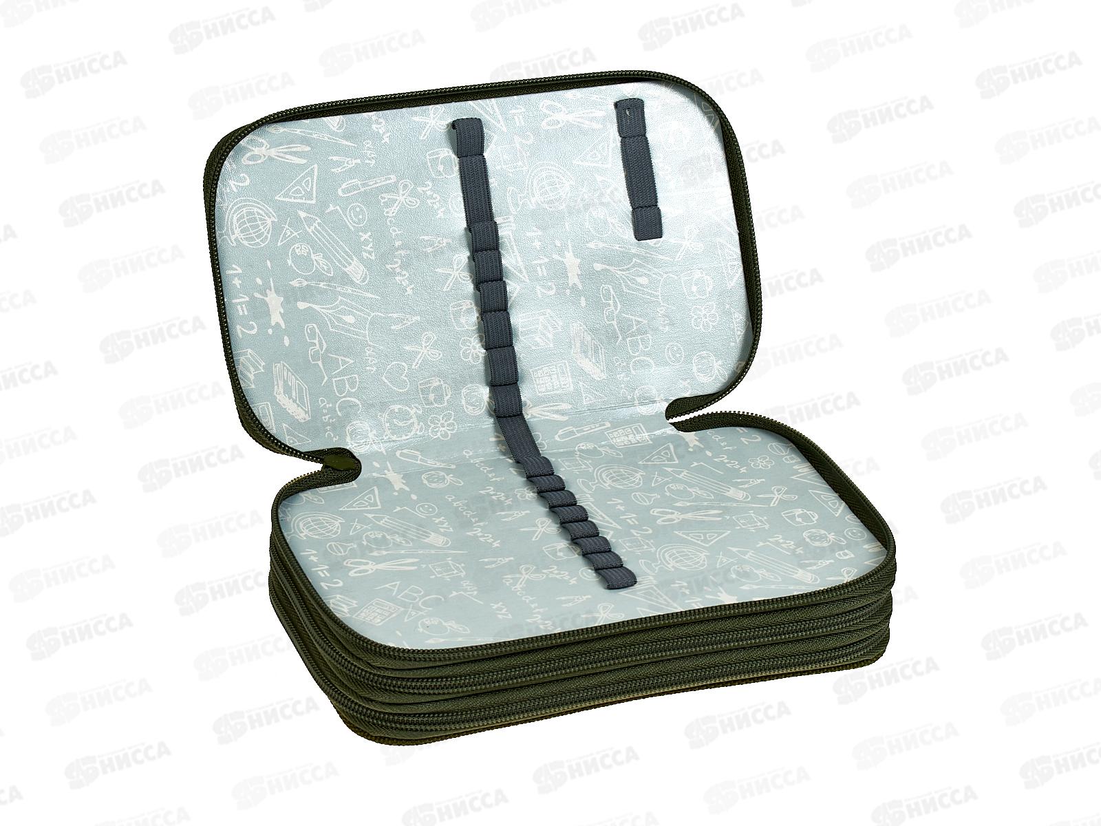 Пенал Lamark Football time 3отд., 125*205*55мм три молнии 0063 *24