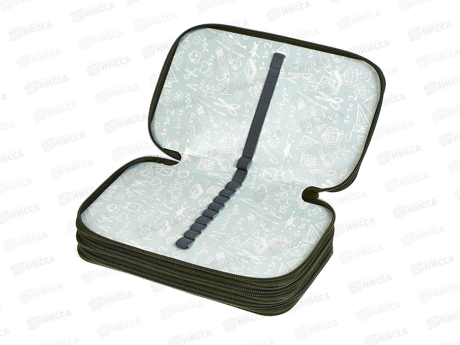 Пенал Lamark Football time 3отд., 125*205*55мм три молнии 0063 *24