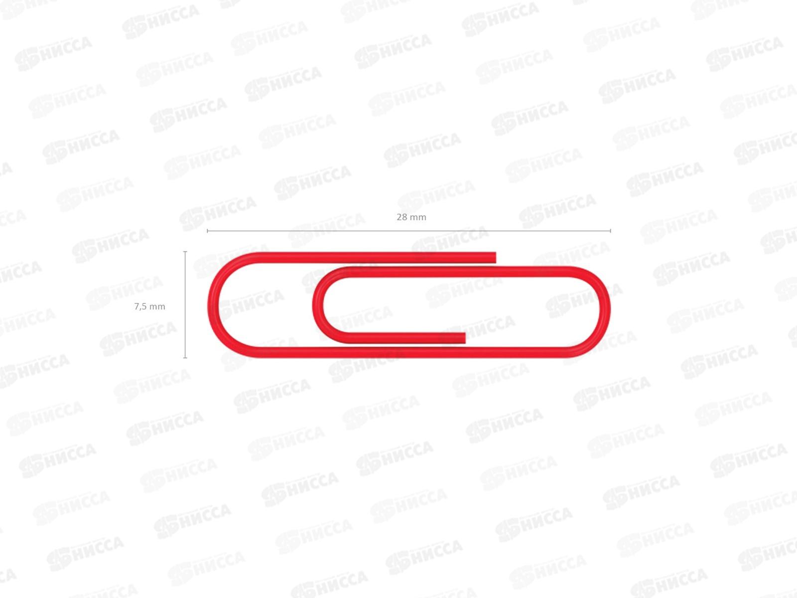 Скрепки EK 28мм 100шт, винил., ассорти 24871 *10/300