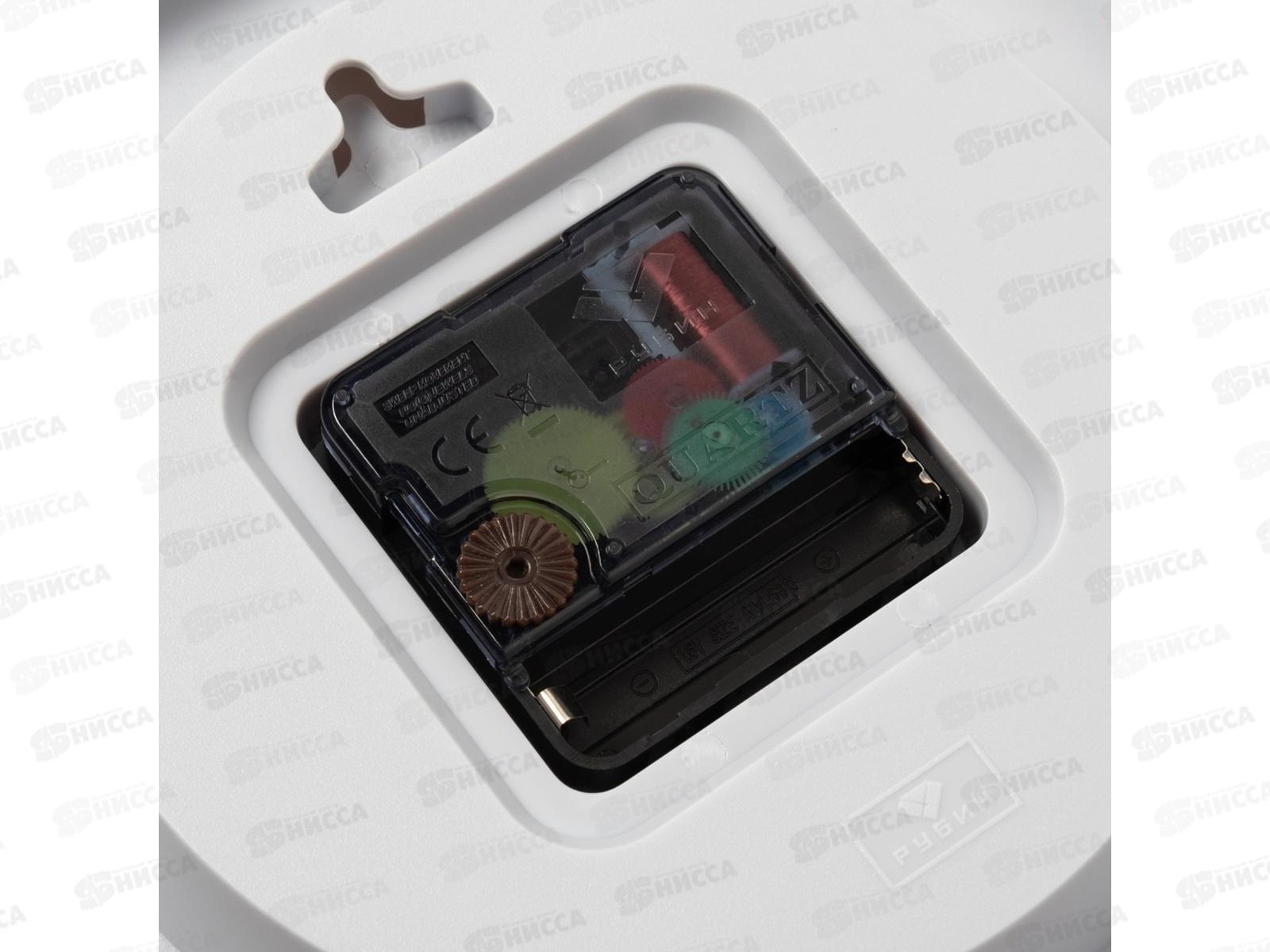 Часы &quot21 Век&quot 1918-007  квадрат Рубин d-19*19см сер. Классика